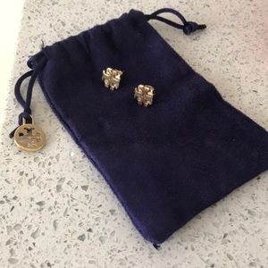 Tory Burch Gold Emblem Studs